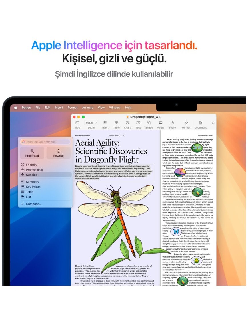 Apple MacBook Air M4 24GB 512GB SSD macOS 13" Taşınabilir Bilgisayar Gece Yarısı MC6C4TU/A