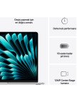 Apple MacBook Air M4 16GB 512GB SSD macOS 15" Taşınabilir Bilgisayar Gümüş MW1H3TU/A